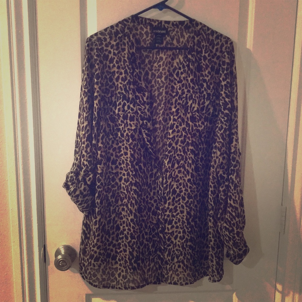 Sheer Leopard Blouse